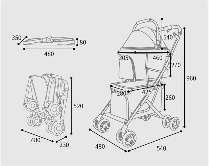 Twin Dog Stroller